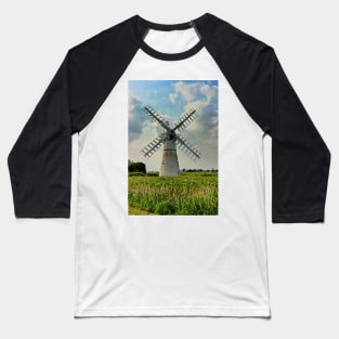 Thurne Dyke Drainage Mill Baseball T-Shirt